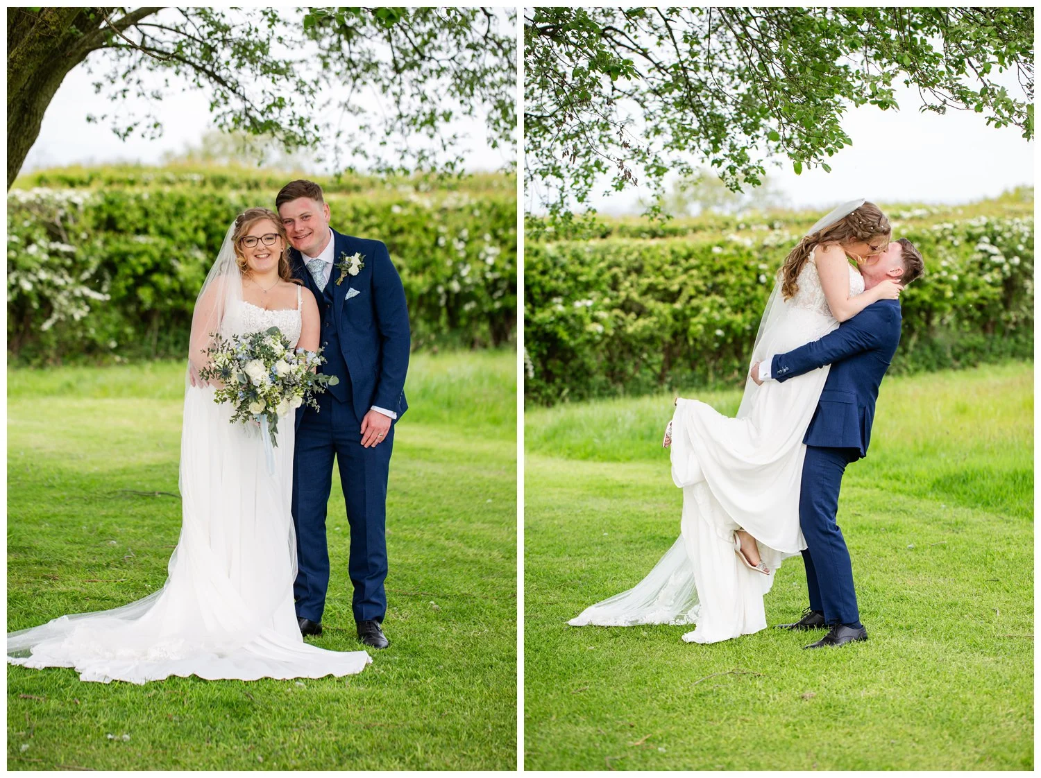 The booty lift - bride and goon at Beeston Manor