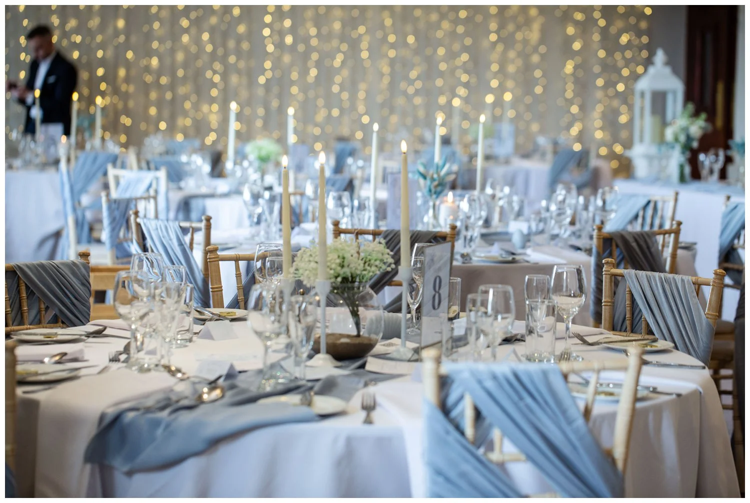 Beeston Manor dresses in powder blue
