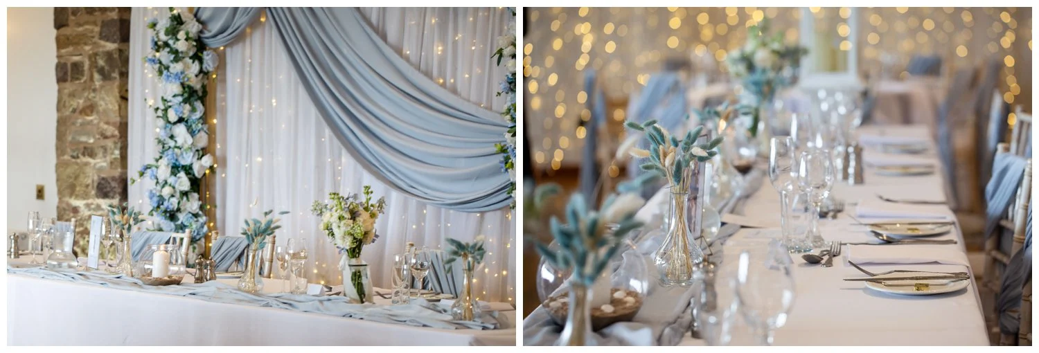 The top table powder blue