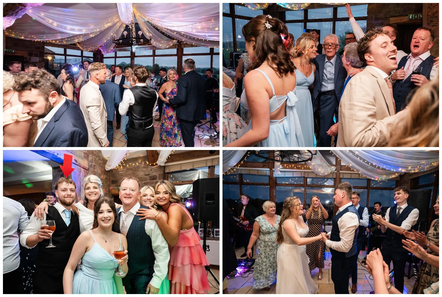 Guests partying